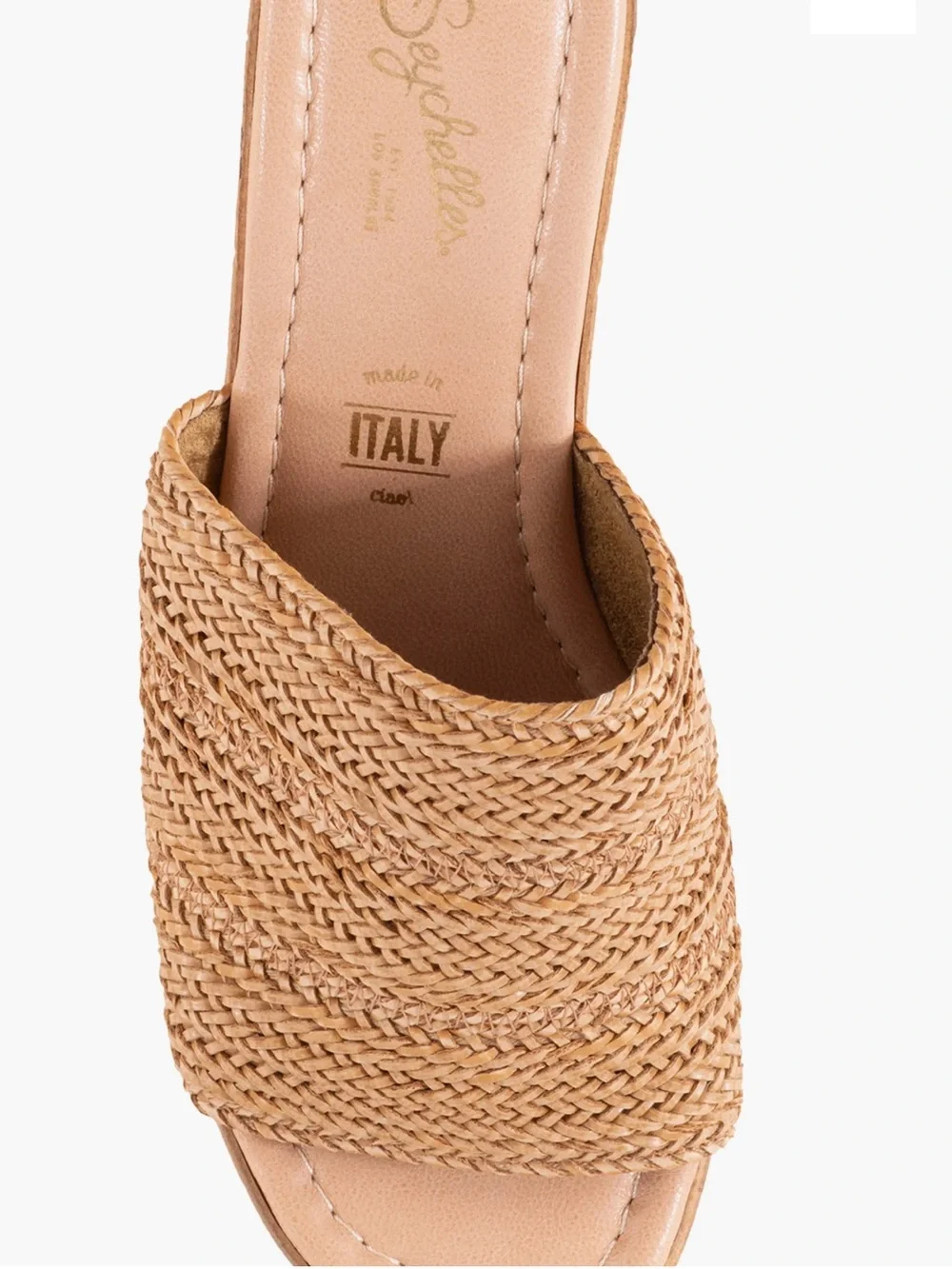 Seychelles Woven Platform Mule in Tan